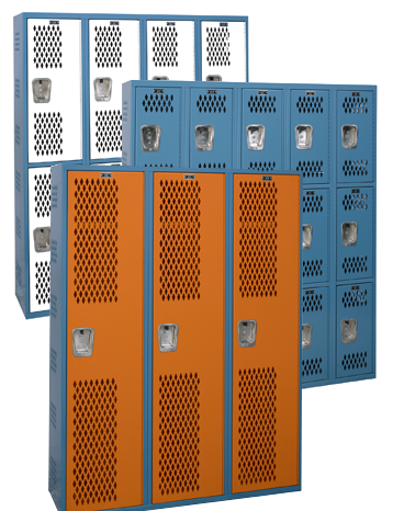 Gravity Latch Ventilated Lockers