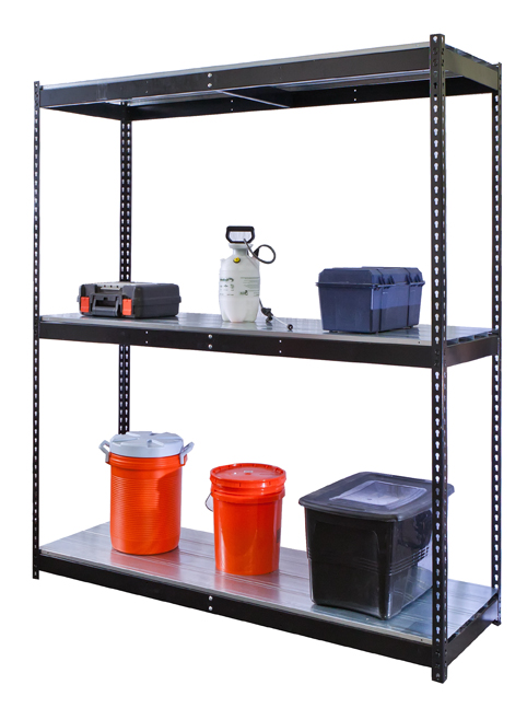 Rivetwell Black Boltless Shelving